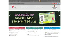 Desktop Screenshot of estudante.sptrans.com.br